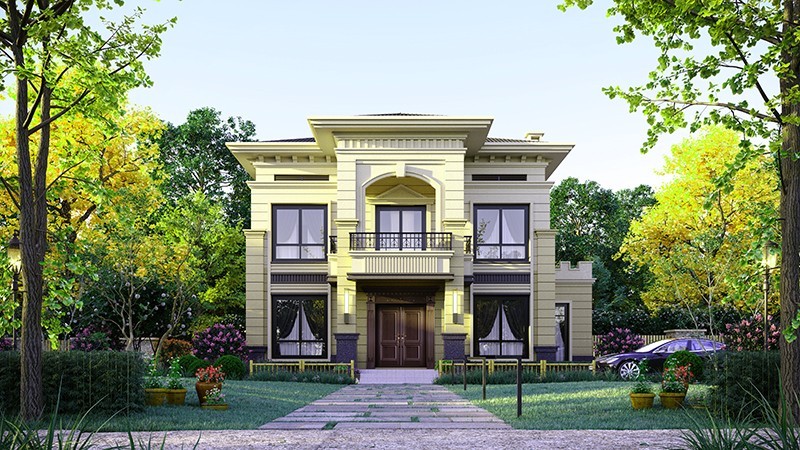 南阳中式合院住宅，开放庭院与邻里乡亲更亲近